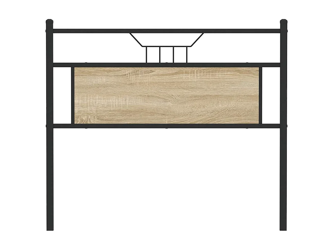 Tête de Lit | Panneau de tête pour lit Moderne chêne sonoma 107 cm bois d'ingénierie et acier