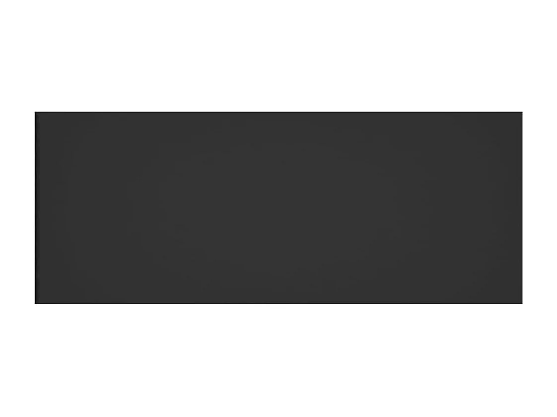 Tête de Lit | Panneau de tête pour lit Moderne Noir 200x1,5x80 cm Bois d'ingénierie