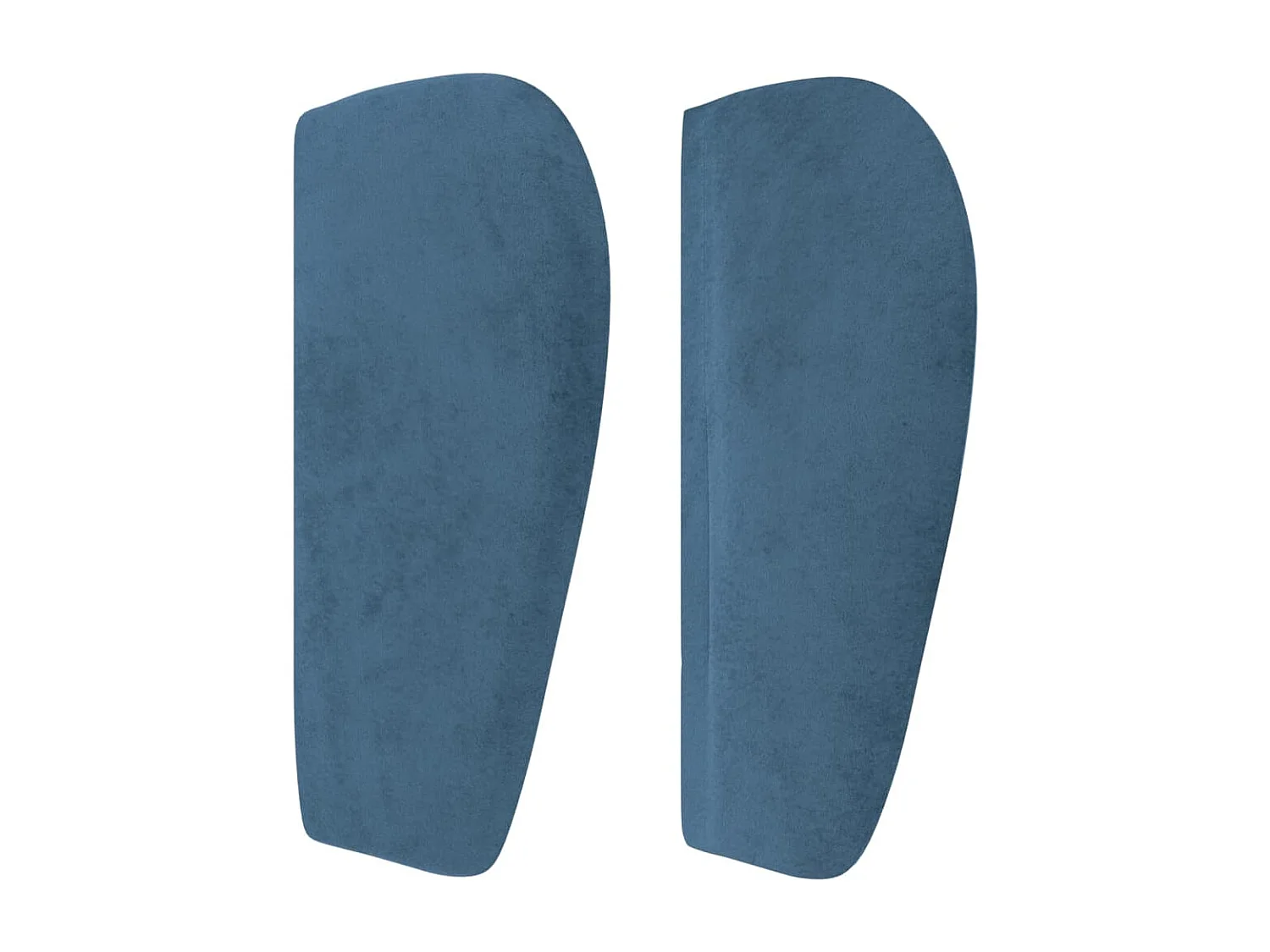 Hoofdbord | Hoofdeinde met randen 83x23x78/88 cm fluweel donkerblauw
