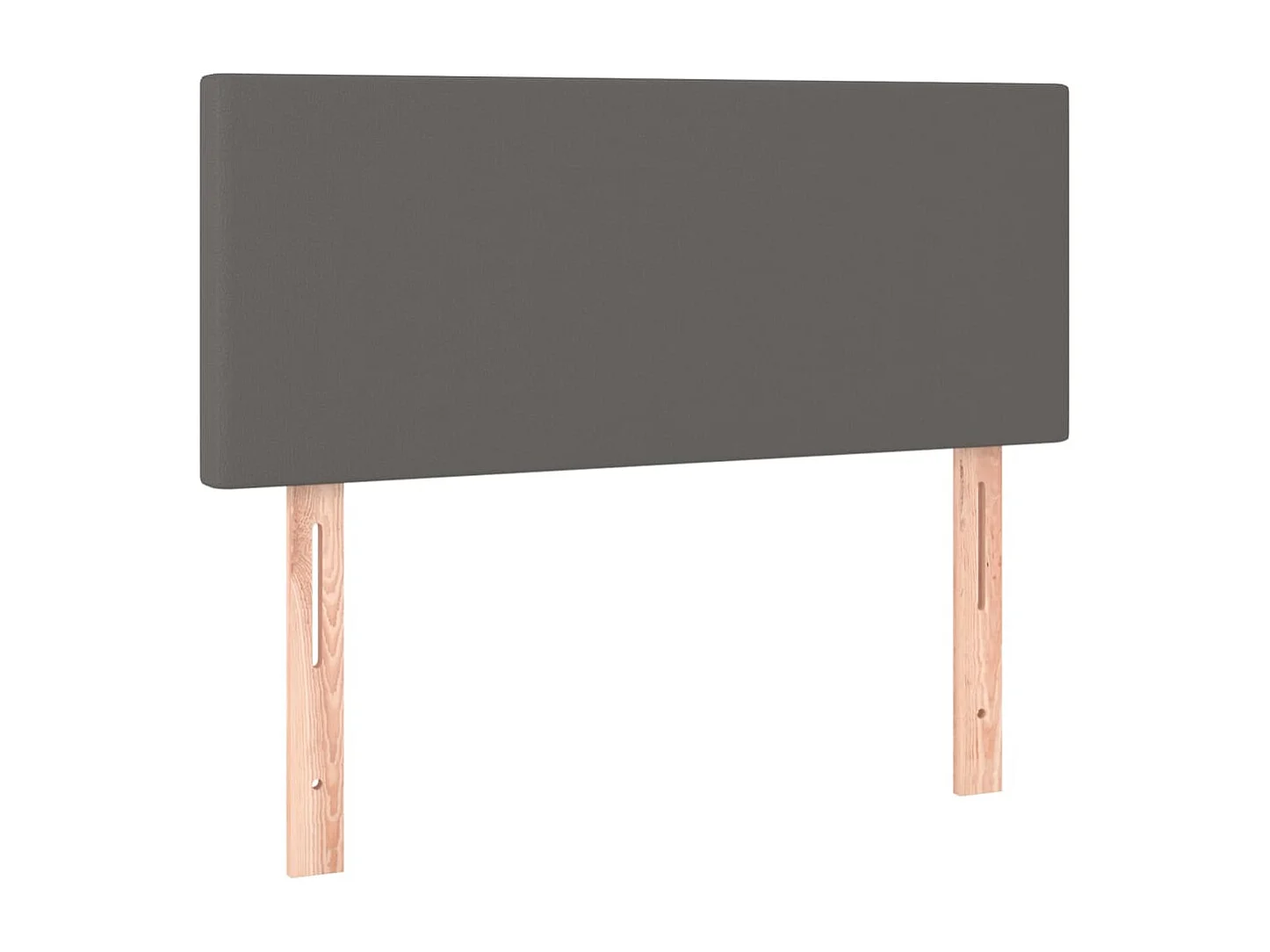 Hoofdbord | Hoofdeinde LED 100x5x78/88 cm kunstleer grijs