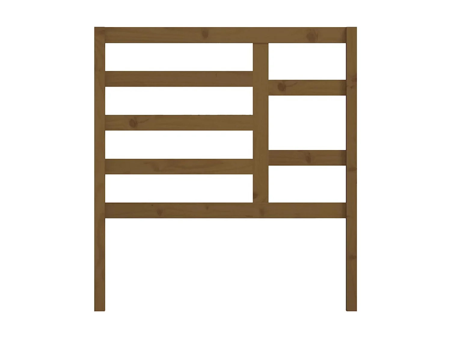 Cabecero de Cama | Cabezal de cama | Mueble de cabecero madera maciza de pino marrón miel 96x4x104 cm