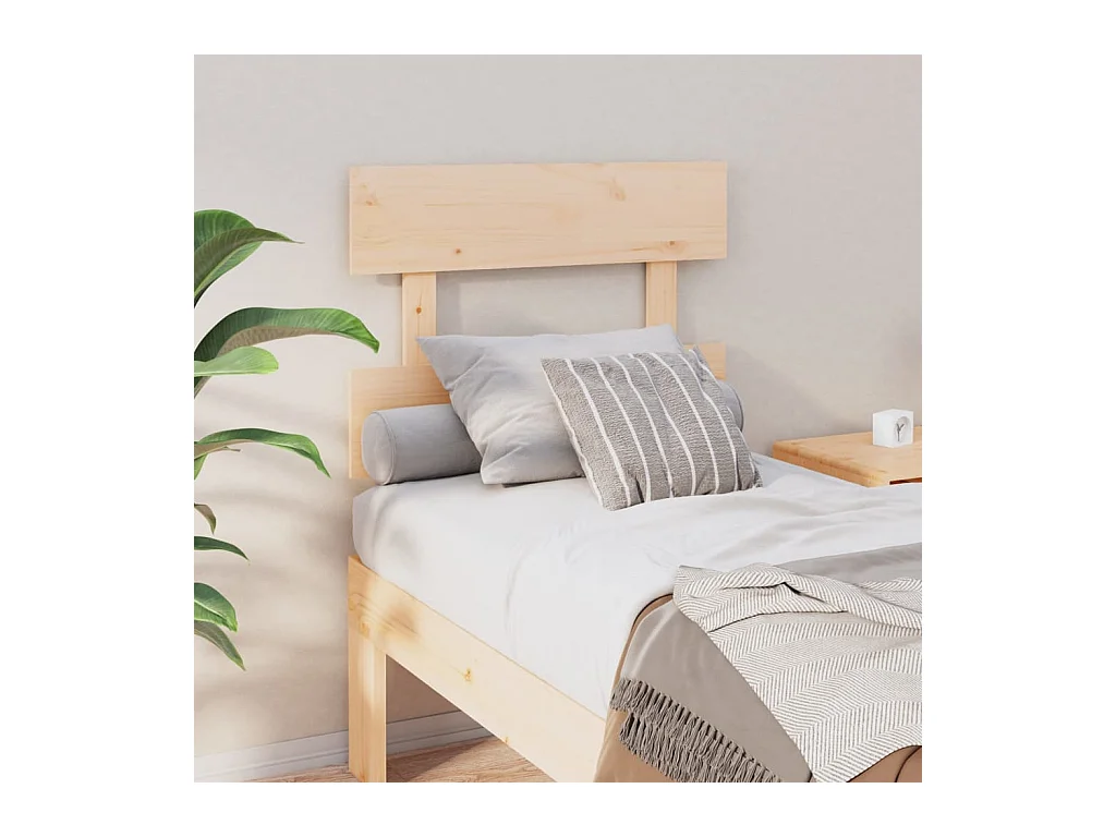 Cabecero de Cama | Cabezal de cama | Mueble de cabecero madera maciza de pino 93,5x3x81 cm