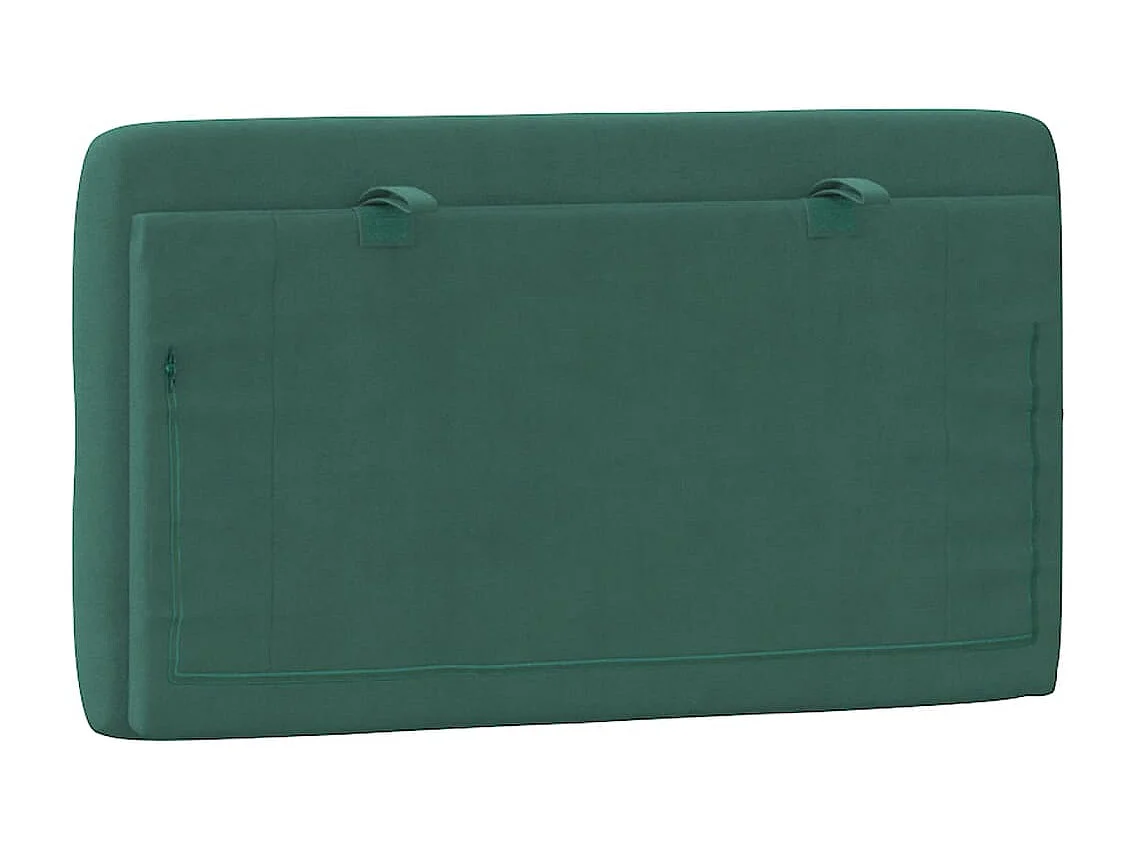 Tête de lit | Coussin de tête de lit | Tête de lit décoratif vert foncé 80 cm velours