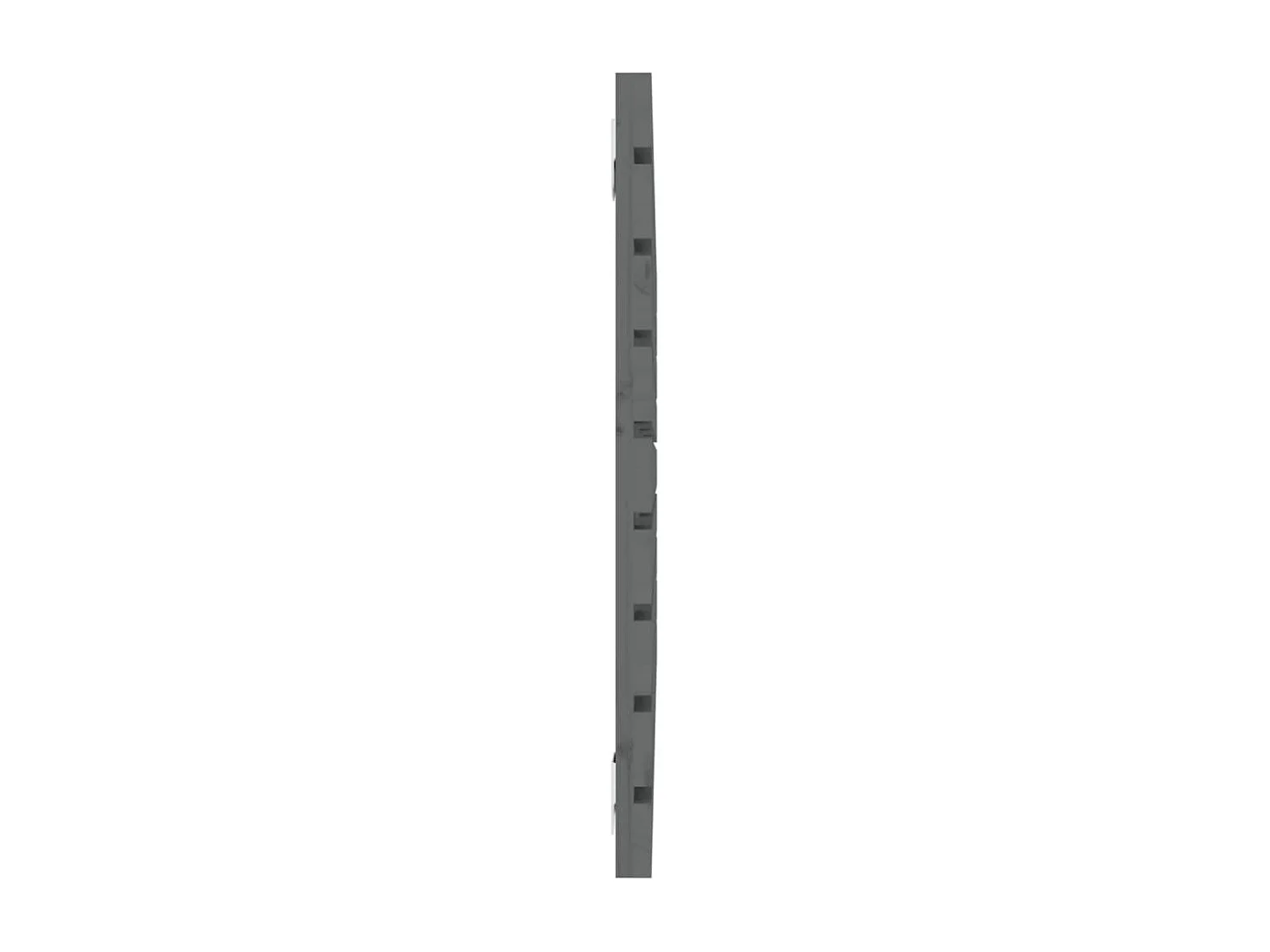 Hoofdbord | Hoofdeinde wandmontage 106x3x63 cm massief grenenhout grijs