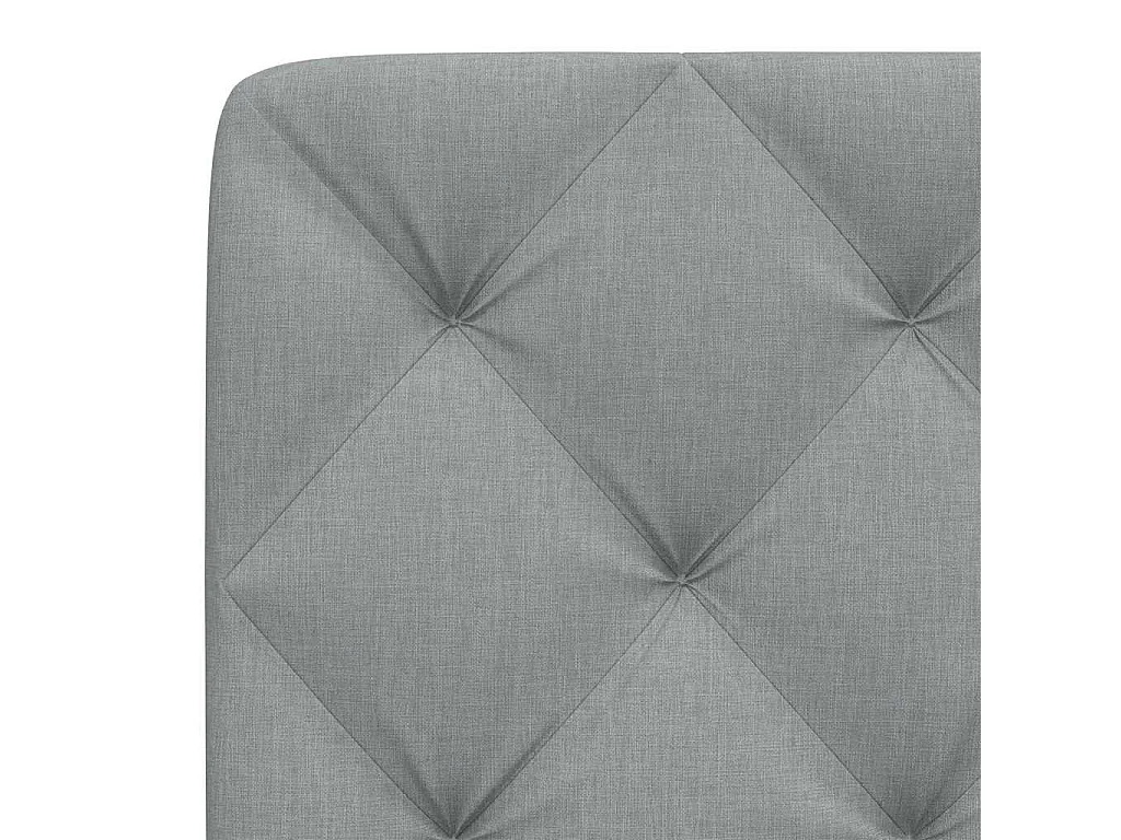 Tête de lit | Coussin de tête de lit | Tête de lit décoratif gris clair 160 cm tissu