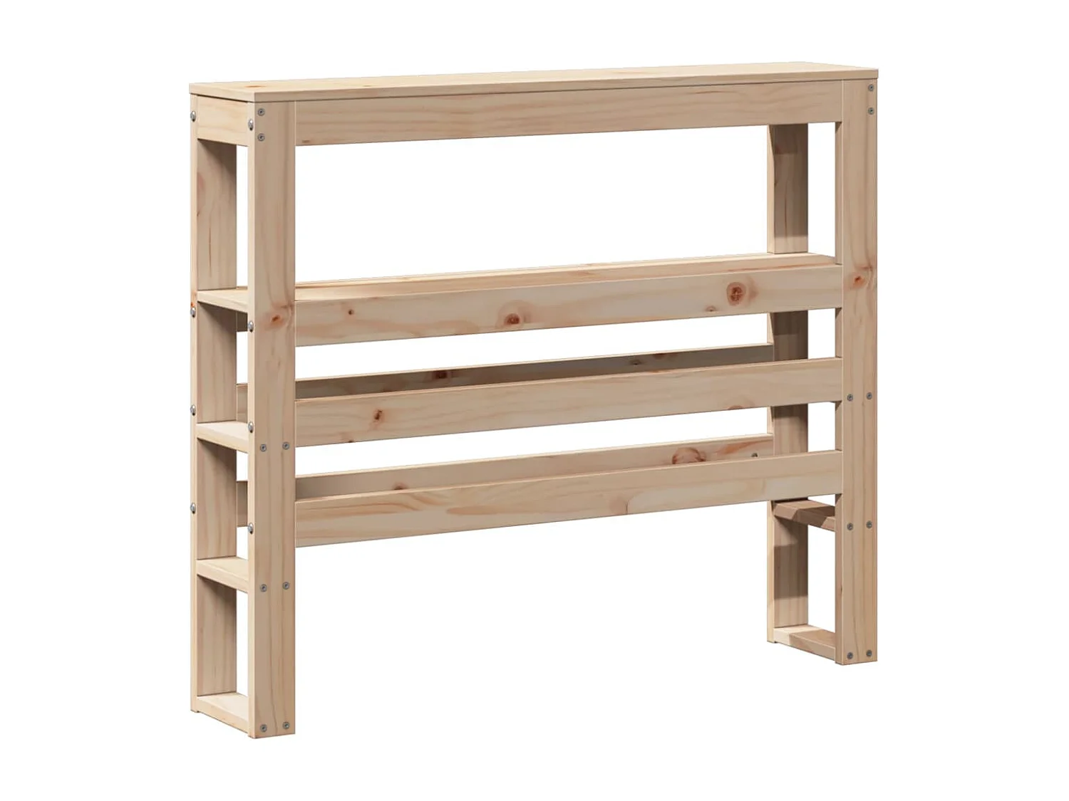 Cabecero de Cama | Cabezal de cama | Mueble de cabecero con estantes madera maciza de pino 75 cm