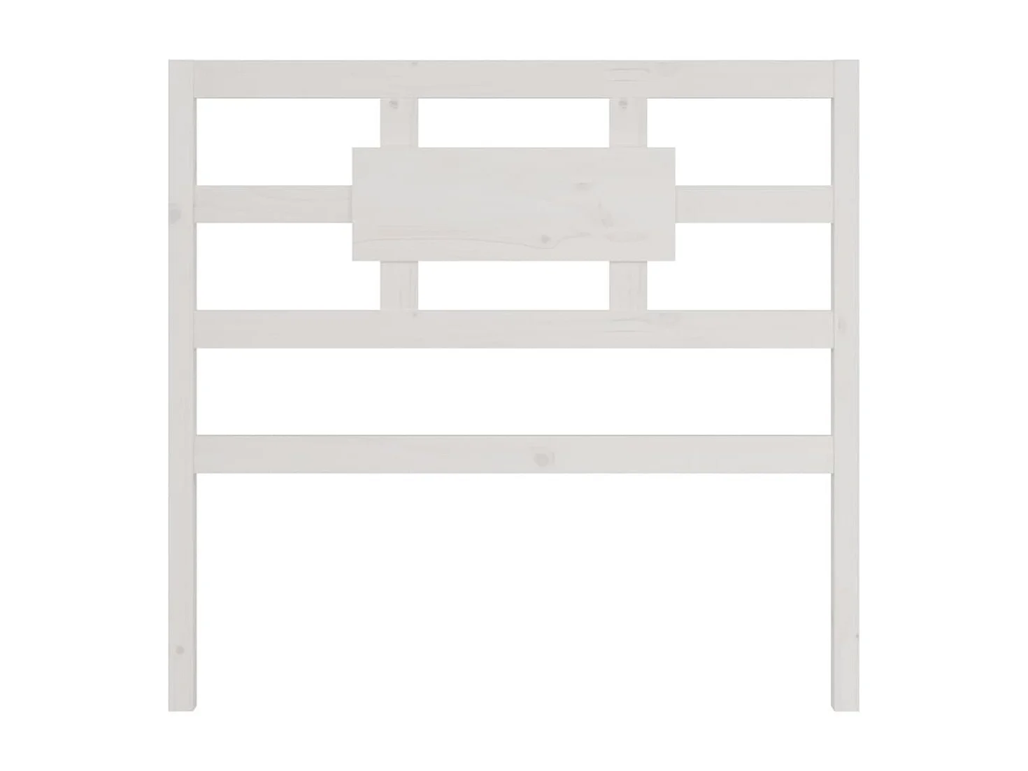 Tête de Lit | Panneau de tête pour lit Moderne Blanc 95,5x4x100 cm Bois massif de pin