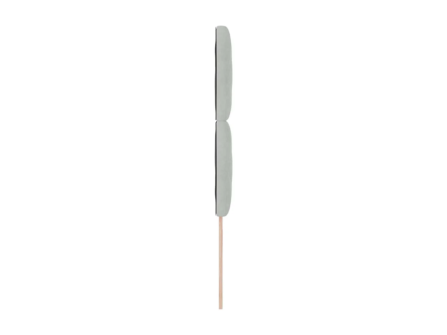 Tête de Lit | Panneau de tête pour lit Moderne LED Geometric Manuel Gris clair 100 cm Velours