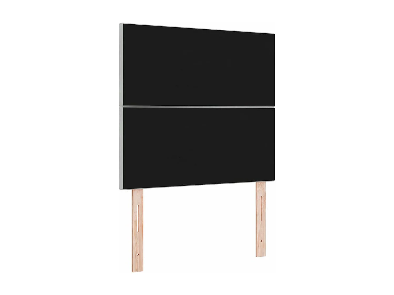 Tête de Lit | Panneau de tête pour lit Moderne LED Geometric Manuel Gris clair 100 cm Velours