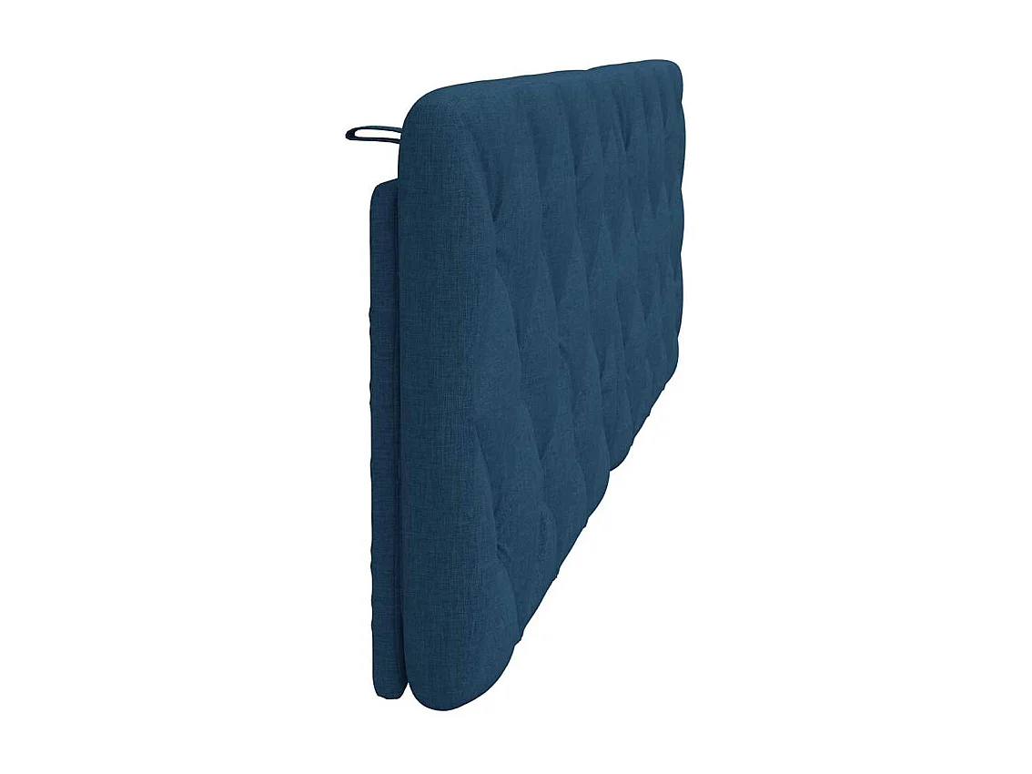 Cabecero de Cama | Cabezal de cama | Mueble de cabecero acolchado tela azul 160 cm