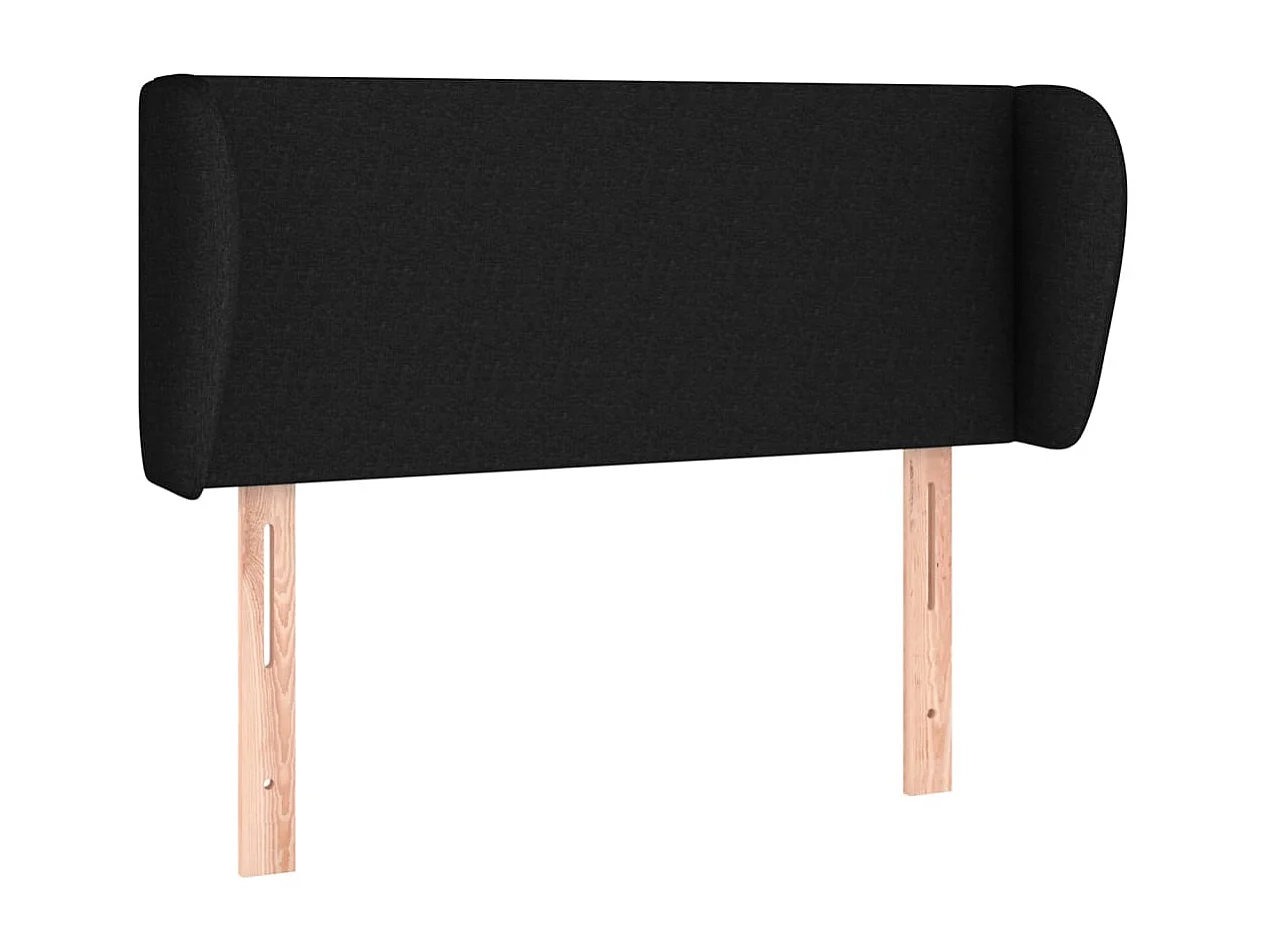 Hoofdbord | Hoofdeinde met randen 103x23x78/88 cm stof zwart