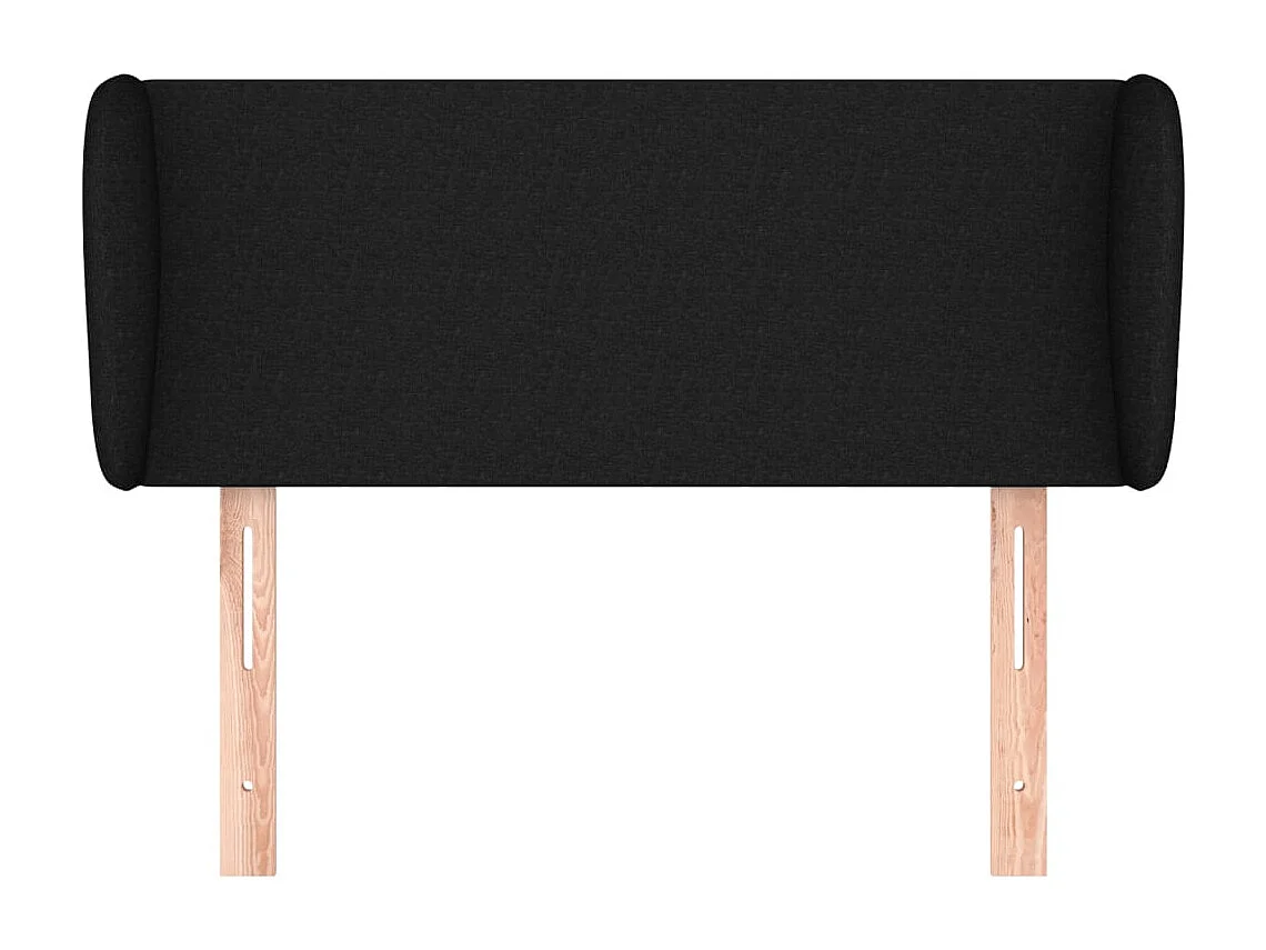 Hoofdbord | Hoofdeinde met randen 103x23x78/88 cm stof zwart