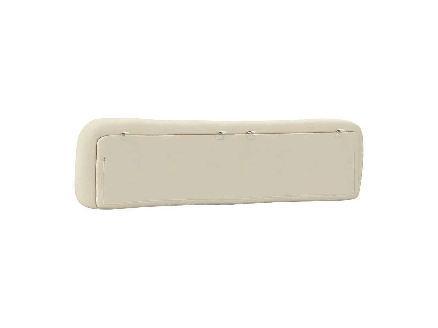 Cabecero de Cama | Cabezal de cama | Mueble de cabecero acolchado Hvar tela crema 200 cm