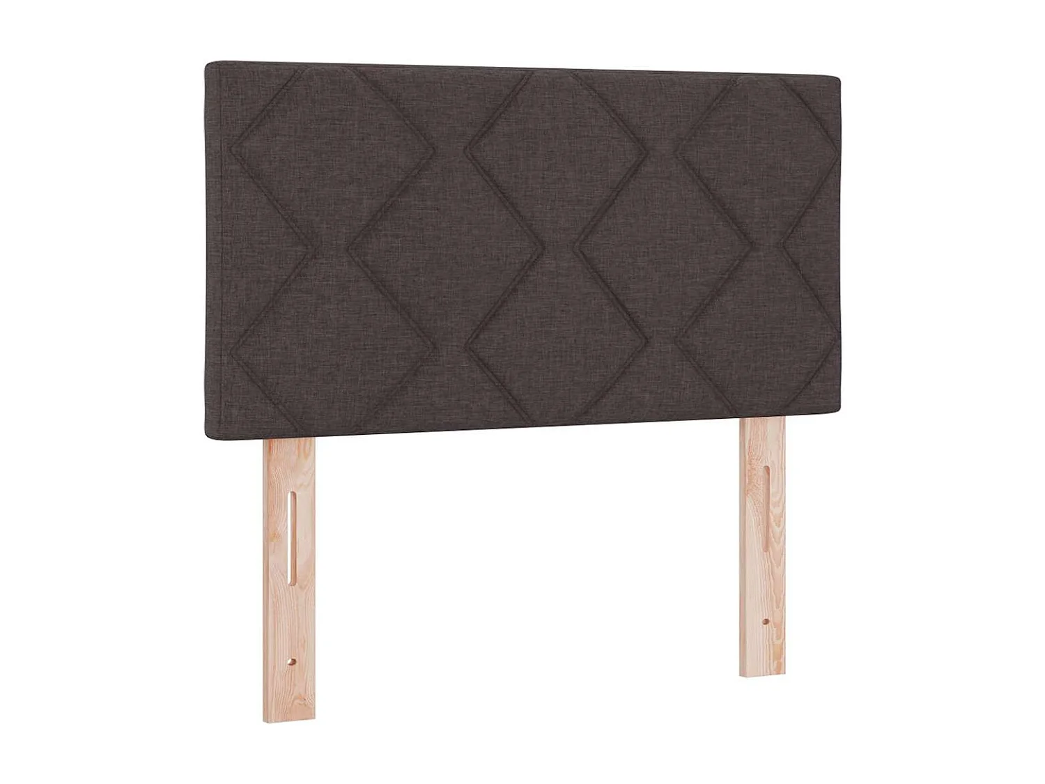 Tête de Lit | Panneau de tête pour lit Moderne avec des lumières à LED Réglable Marron 80 cm tissu