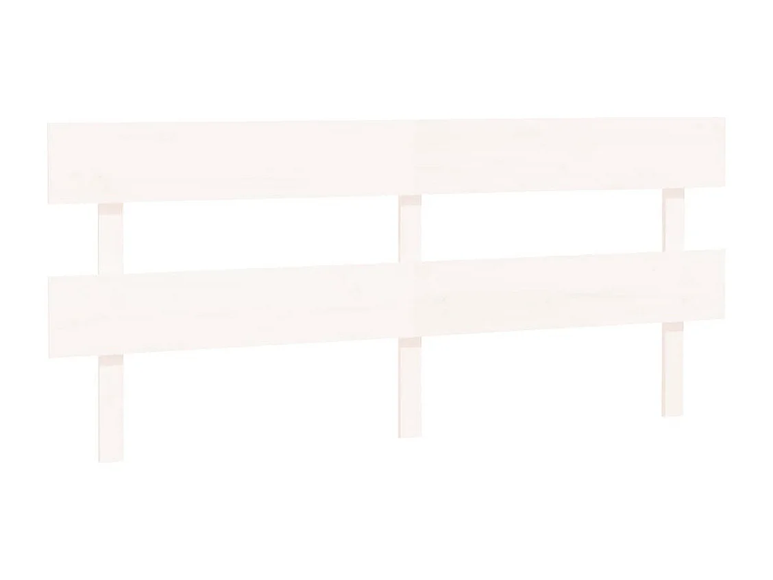 Cabecero de Cama | Cabezal de cama | Mueble de cabecero madera maciza de pino blanco 184x3x81 cm