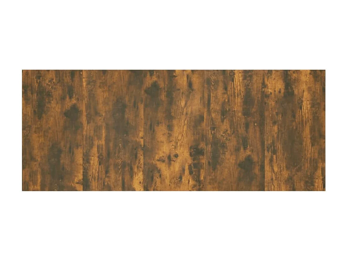 Tête de Lit avec rangement | Tête de lit avec armoires Chêne fumé Bois d'ingénierie