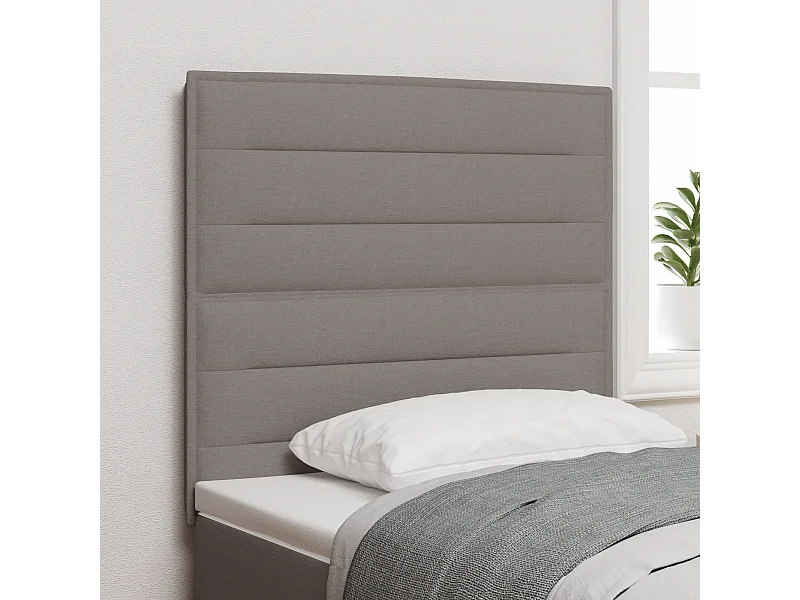 Tête de Lit | Panneau de tête pour lit Moderne Hauteur réglable Manuel Taupe 100 cm tissu