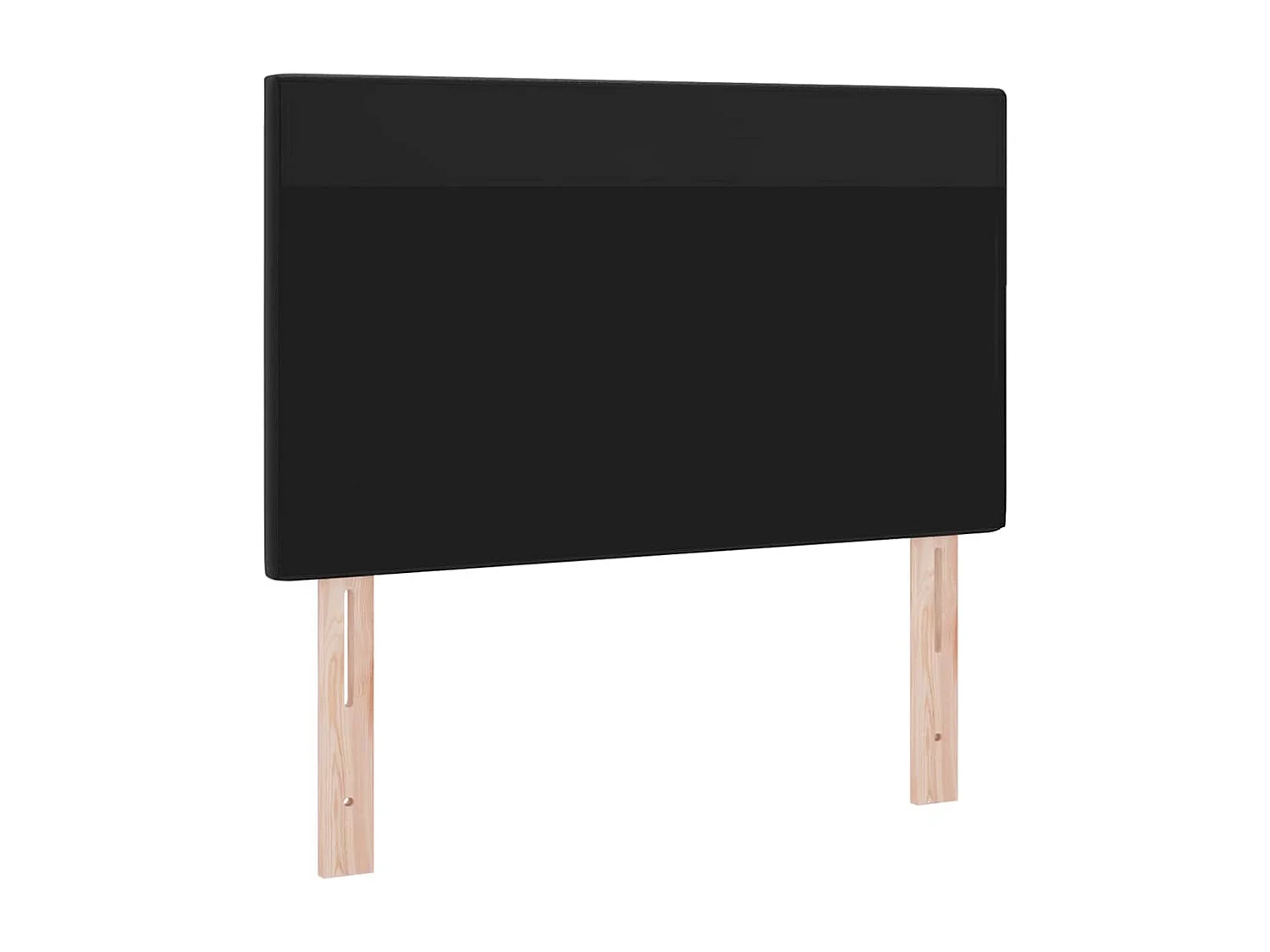 Tête de lit Montage mural | Panneau de tête pour lit Moderne  avec tête de lit Noir 100 cm PVC