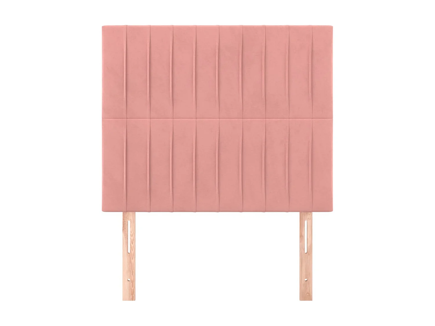 Têtes de lit | Panneaux de tête pour lit Moderne 2 pcs Rose 100x5x78/88 cm Velours