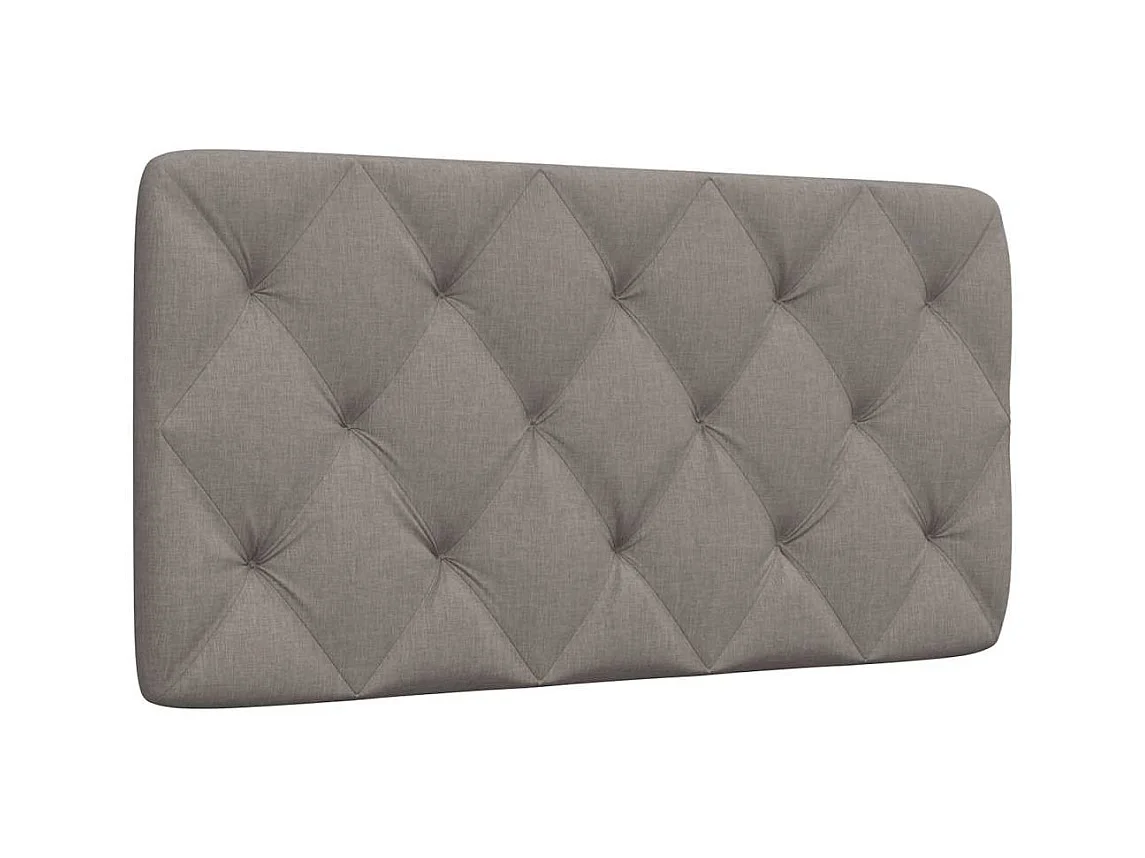 Tête de lit | Coussin de tête de lit | Tête de lit décoratif taupe 100 cm tissu
