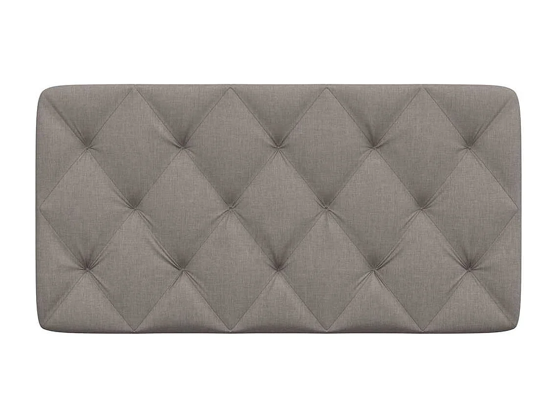 Tête de lit | Coussin de tête de lit | Tête de lit décoratif taupe 100 cm tissu