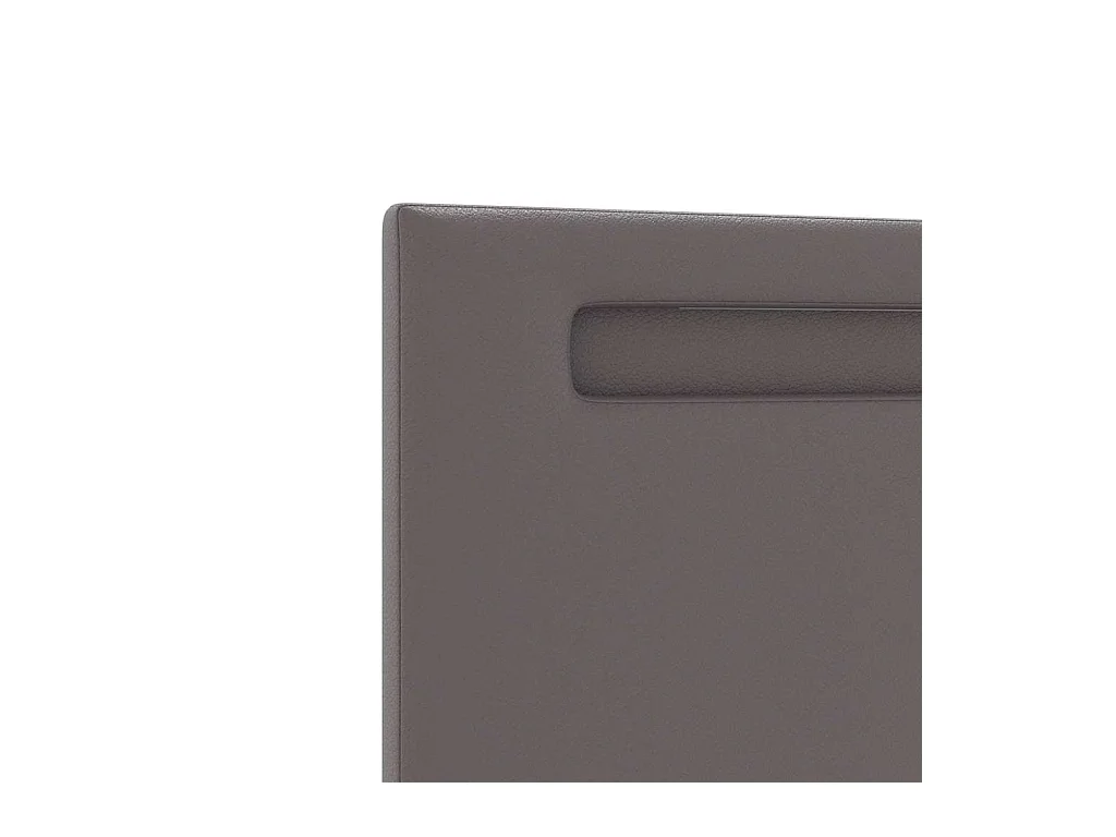 Cabecero | Cabezal de Cama | Mueble cabecero con luces de tiras LED con cabecera Gris 160 cm PVC