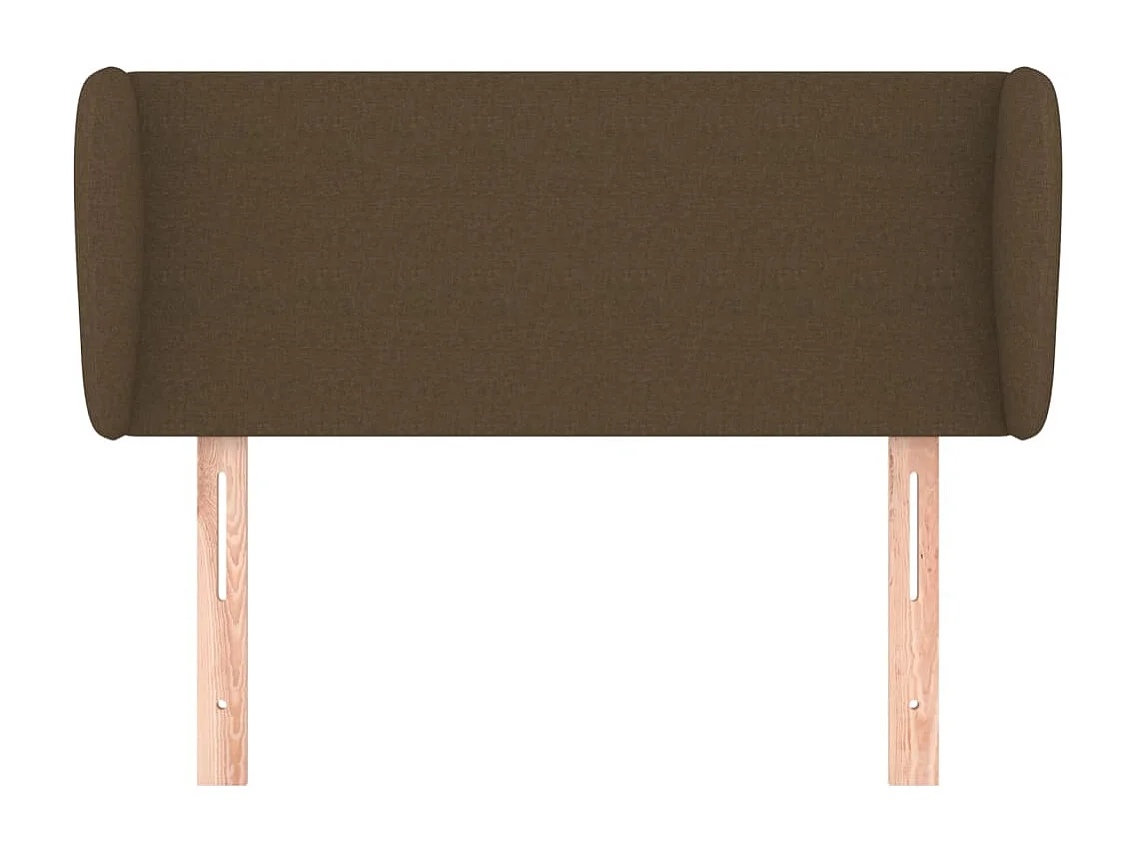 Mueble cabecero | Cabezal de cama | Cabecero de tela gris oscuro 103x23x78/88 cm