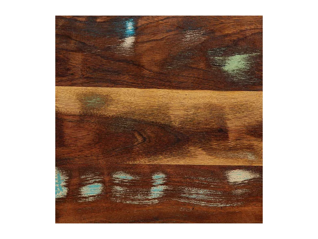 Mueble cabecero | Cabecero | Cabezal de cama 140 cm Madera Maciza Reciclada y Hierro