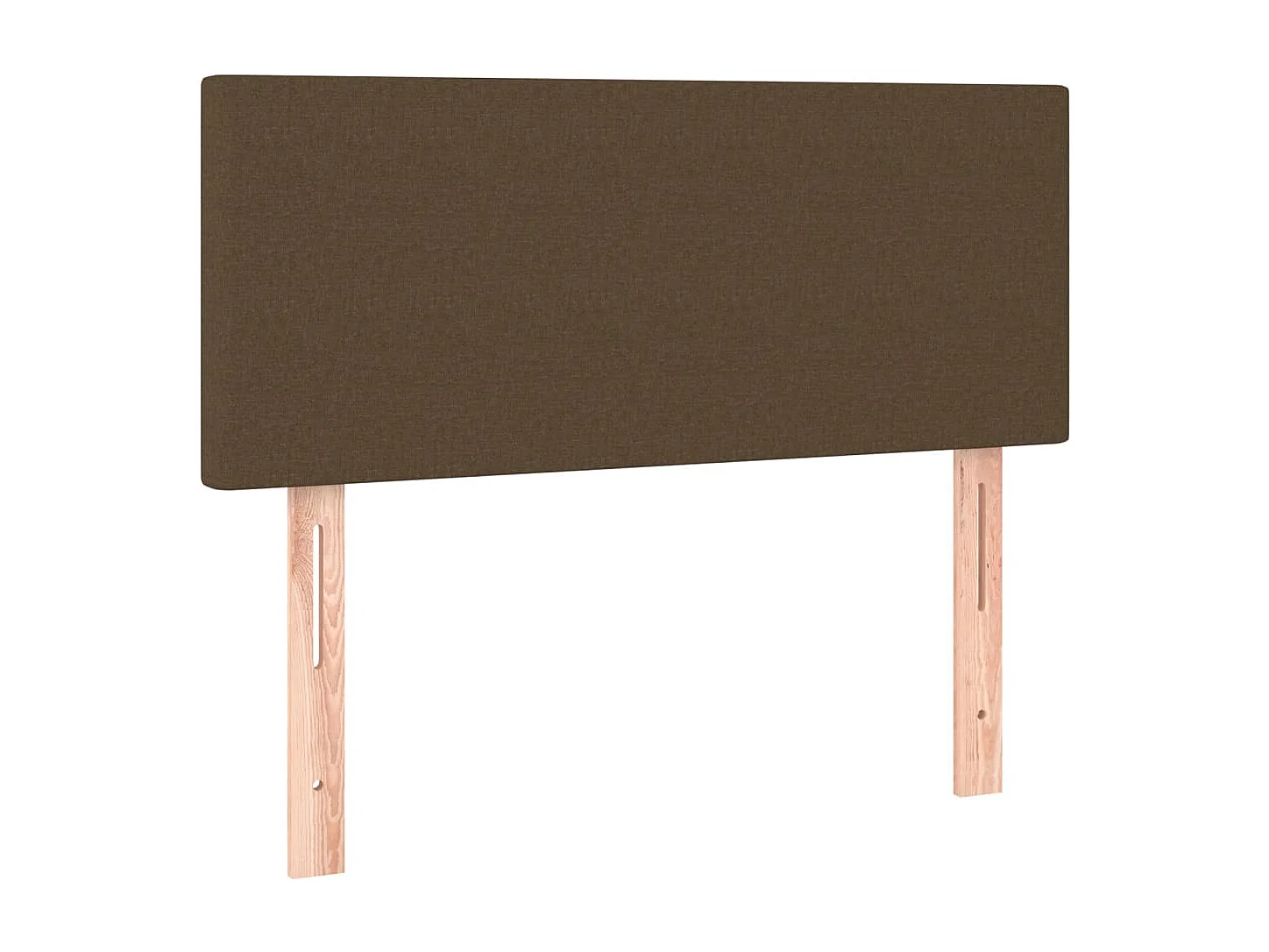 Hoofdbord | Hoofdeinde LED 100x5x78/88 cm stof donkerbruin