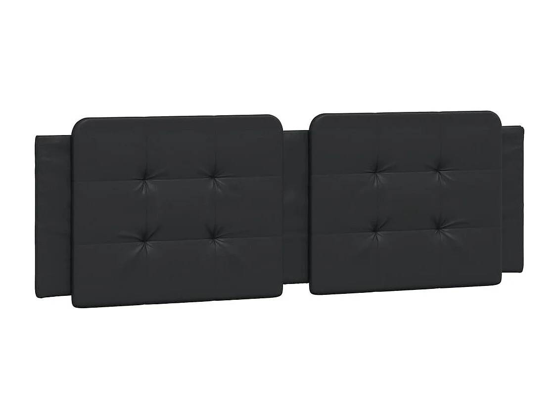 Tête de lit | Coussin de tête de lit | Tête de lit décoratif noir 160 cm similicuir