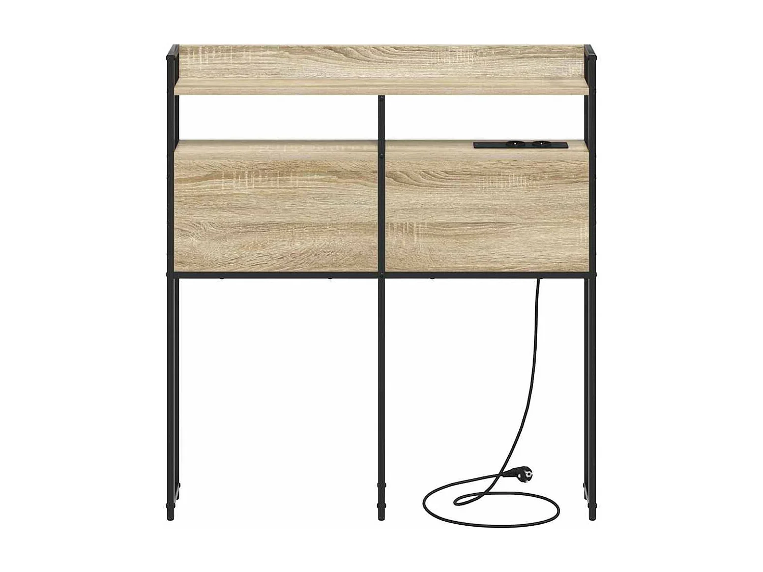 Cabecero | Cabezal de Cama | Mueble cabecero con estante Roble Sonoma 90 cm Madera contrachapada