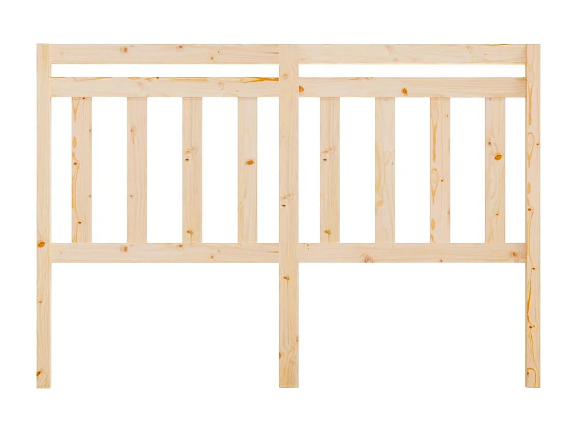 Cabecero de Cama | Cabezal de cama | Mueble de cabecero madera maciza de pino 126x4x100 cm