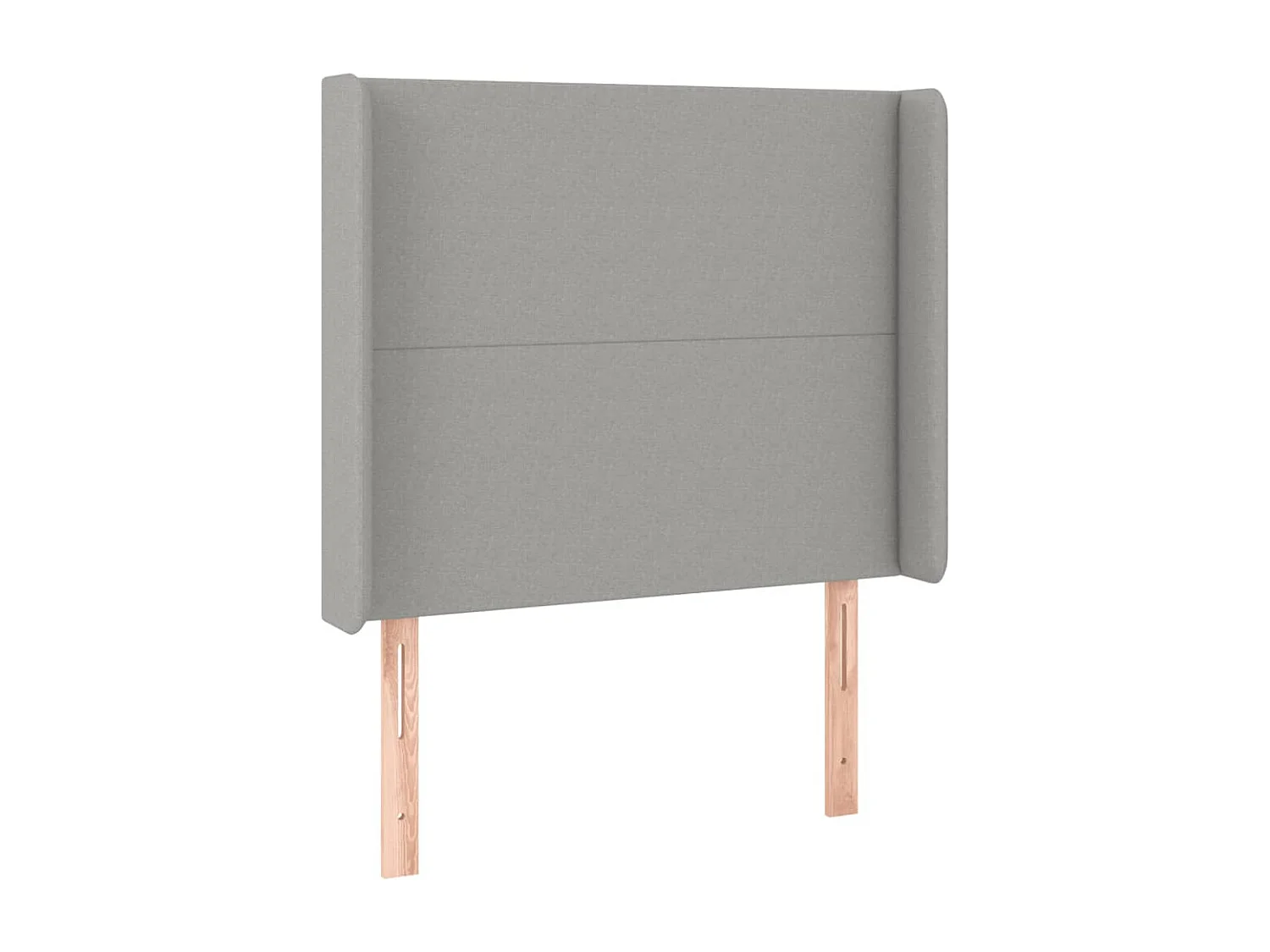 Hoofdbord | Hoofdeinde LED 83x16x118/128 cm stof lichtgrijs