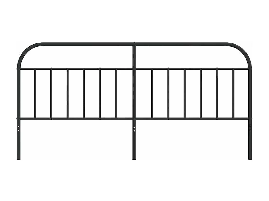 Tête de Lit | Panneau de tête pour lit Moderne métal noir 193 cm