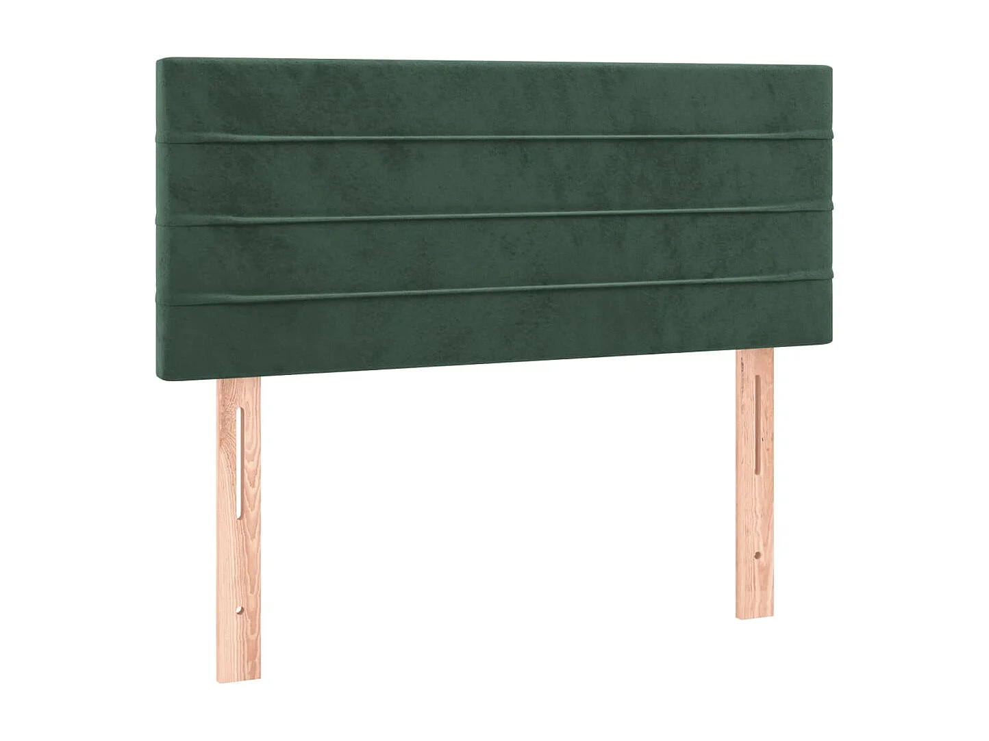 Hoofdbord | Hoofdeinde LED 80x5x78/88 cm fluweel donkergroen