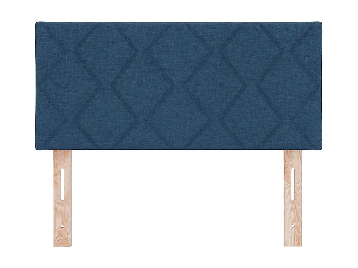 Tête de Lit | Panneau de tête pour lit Moderne avec des lumières à LED Réglable Bleu 100 cm tissu