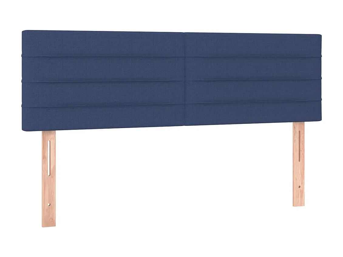 Hoofdbord | Hoofdeinde LED 144x5x78/88 cm stof blauw