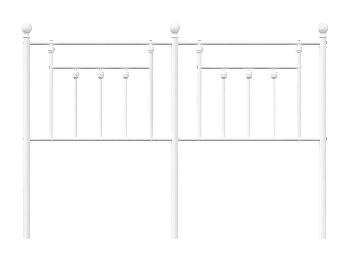 Mueble cabecero | Cabezal de cama | Cabecero de metal blanco 140 cm