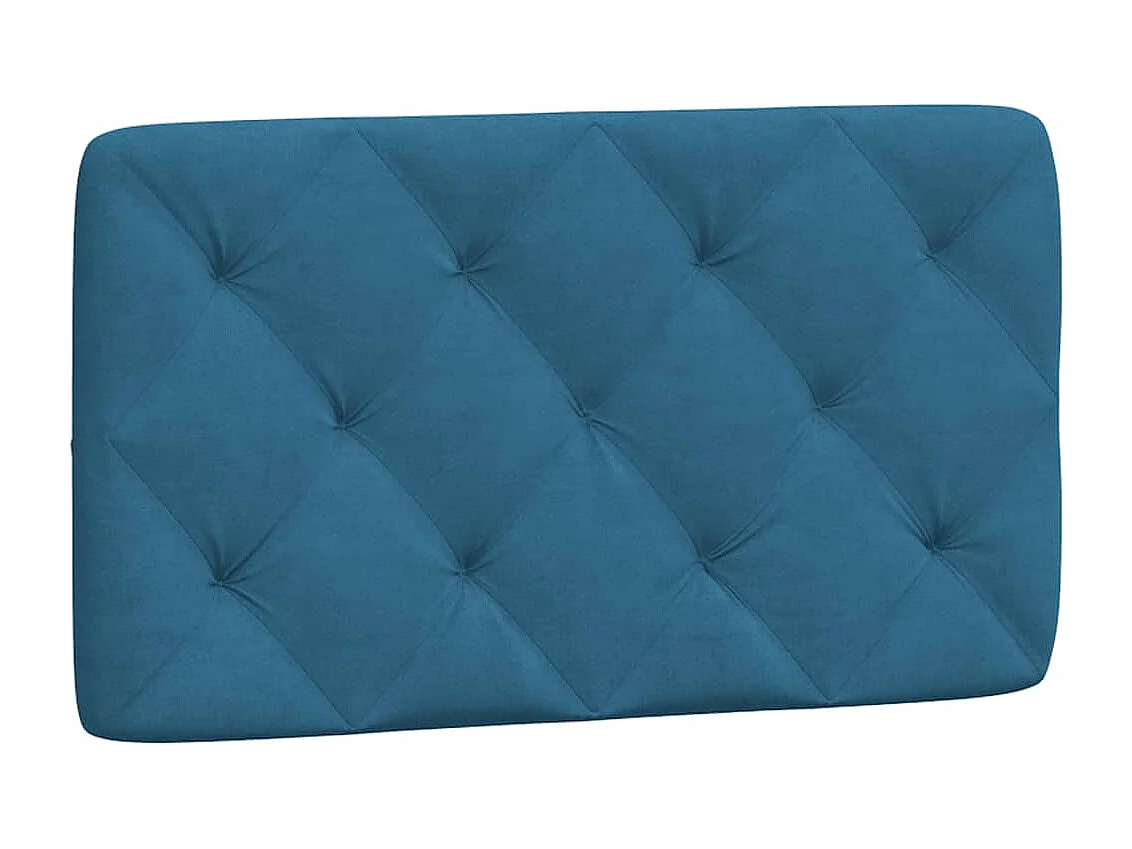 Hoofdbord | Hoofdbordkussen 80 cm fluweel blauw