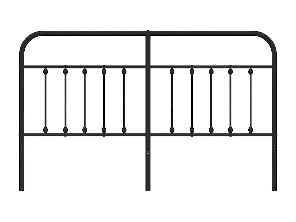Mueble cabecero | Cabezal de cama | Cabecero de metal negro 180 cm