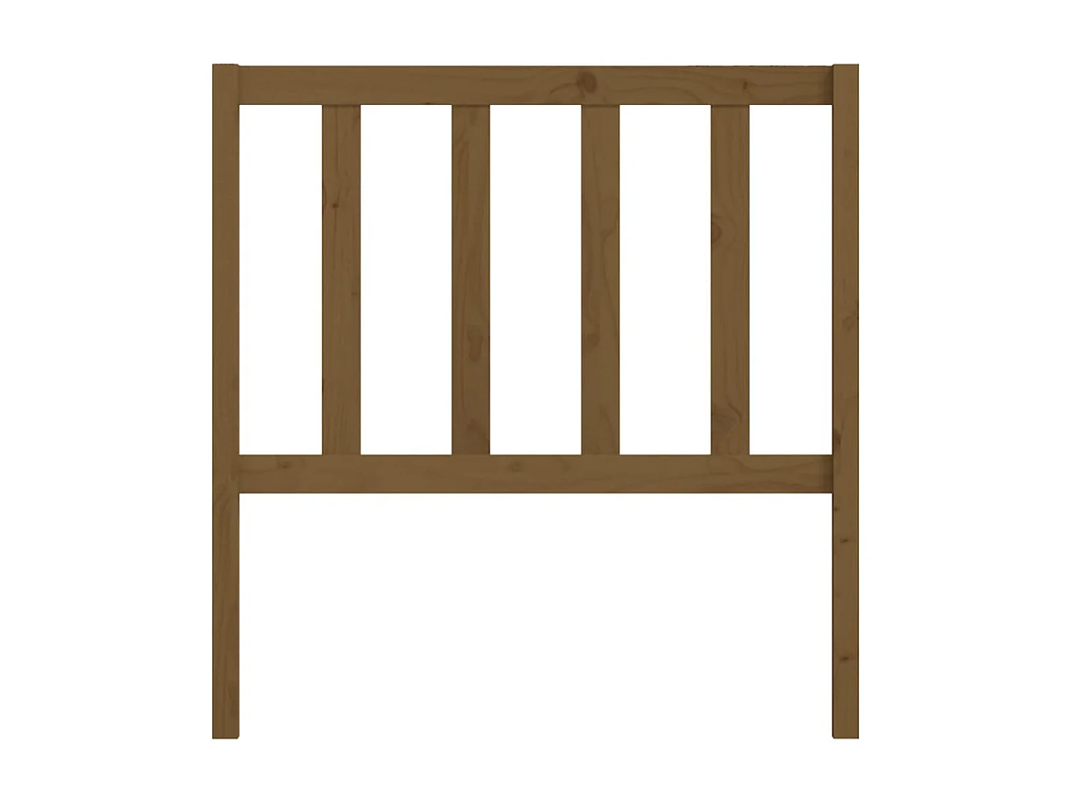 Tête de Lit | Panneau de tête pour lit Moderne Marron miel 106x4x100 cm Bois massif de pin