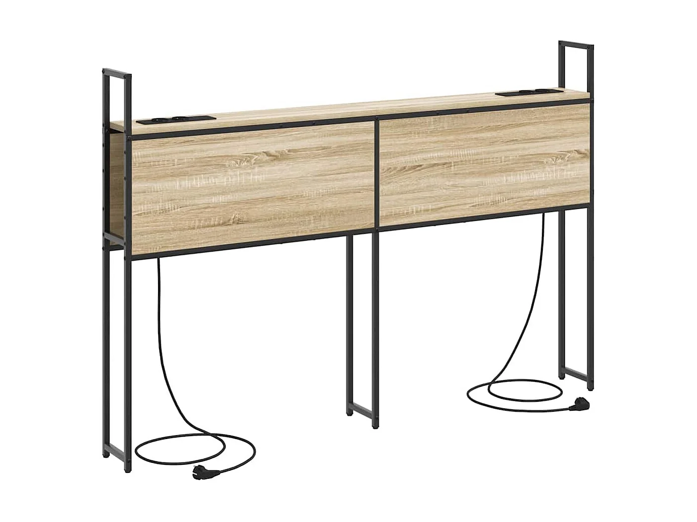 Tête de Lit de rangement | Panneau de tête pour lit Chêne sonoma 135 cm Bois d'ingénierie