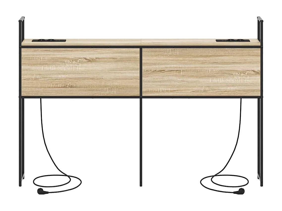 Tête de Lit de rangement | Panneau de tête pour lit Chêne sonoma 135 cm Bois d'ingénierie