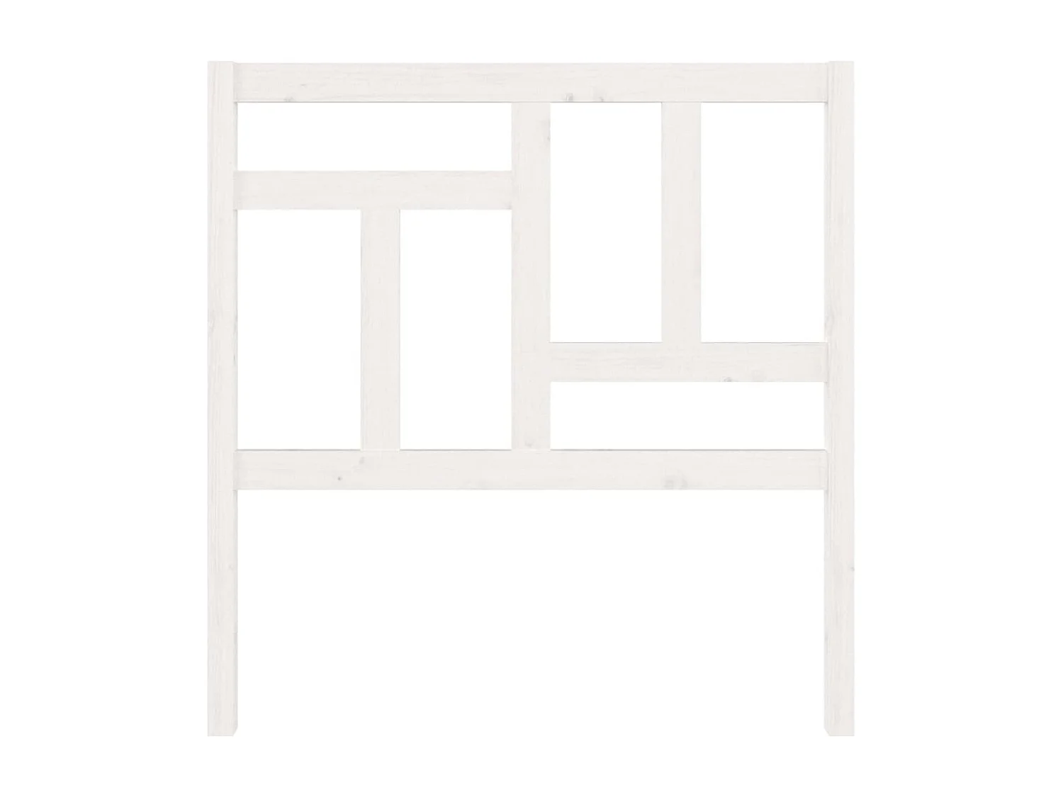 Cabecero de Cama | Cabezal de cama | Mueble de cabecero madera maciza de pino blanco 95,5x4x100 cm