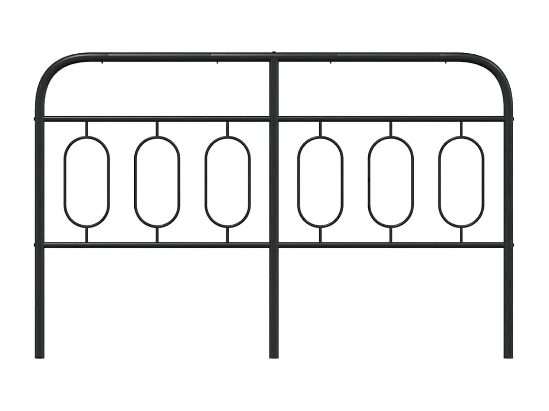 Mueble cabecero | Cabezal de cama | Cabecero de metal negro 137 cm