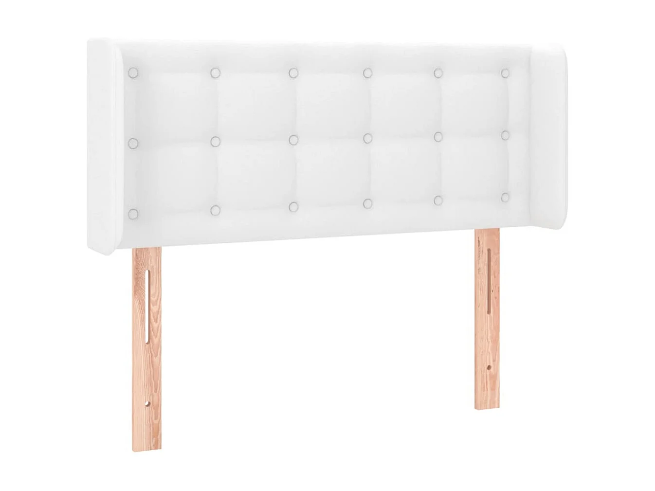 Hoofdbord | Hoofdeinde LED 83x16x78/88 cm kunstleer wit