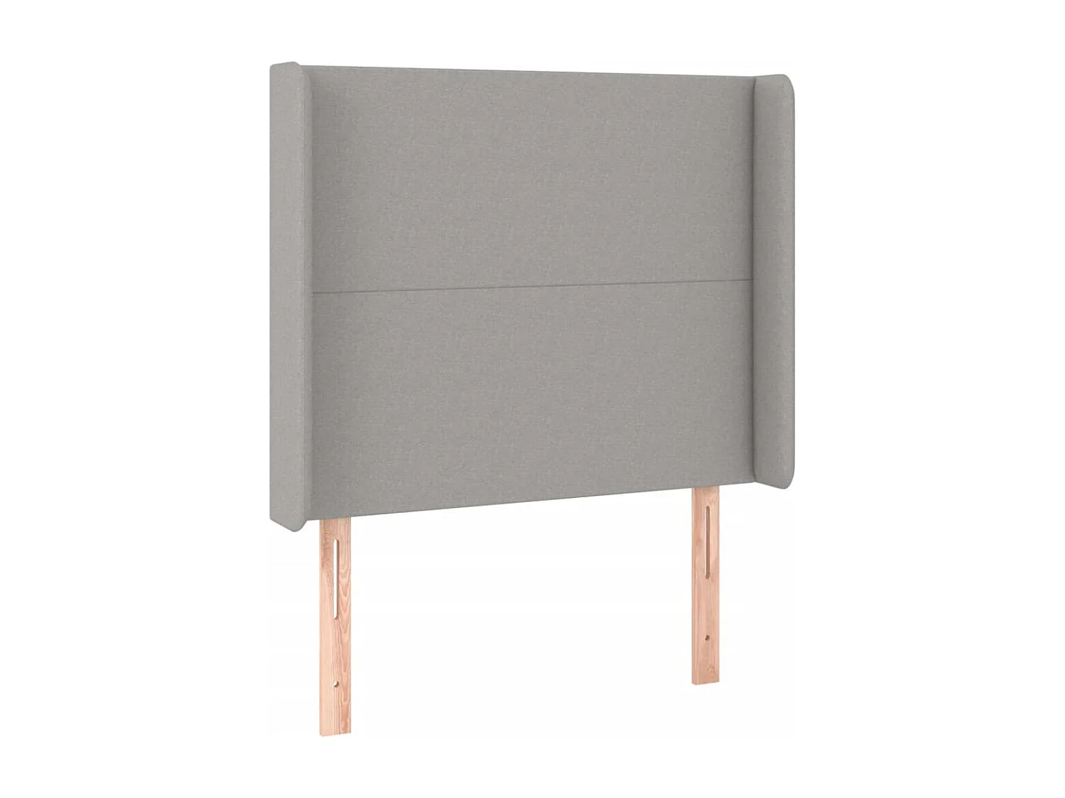 Tête de Lit | Panneau de tête pour lit Moderne à LED Gris clair 103x16x118/128 cm Tissu