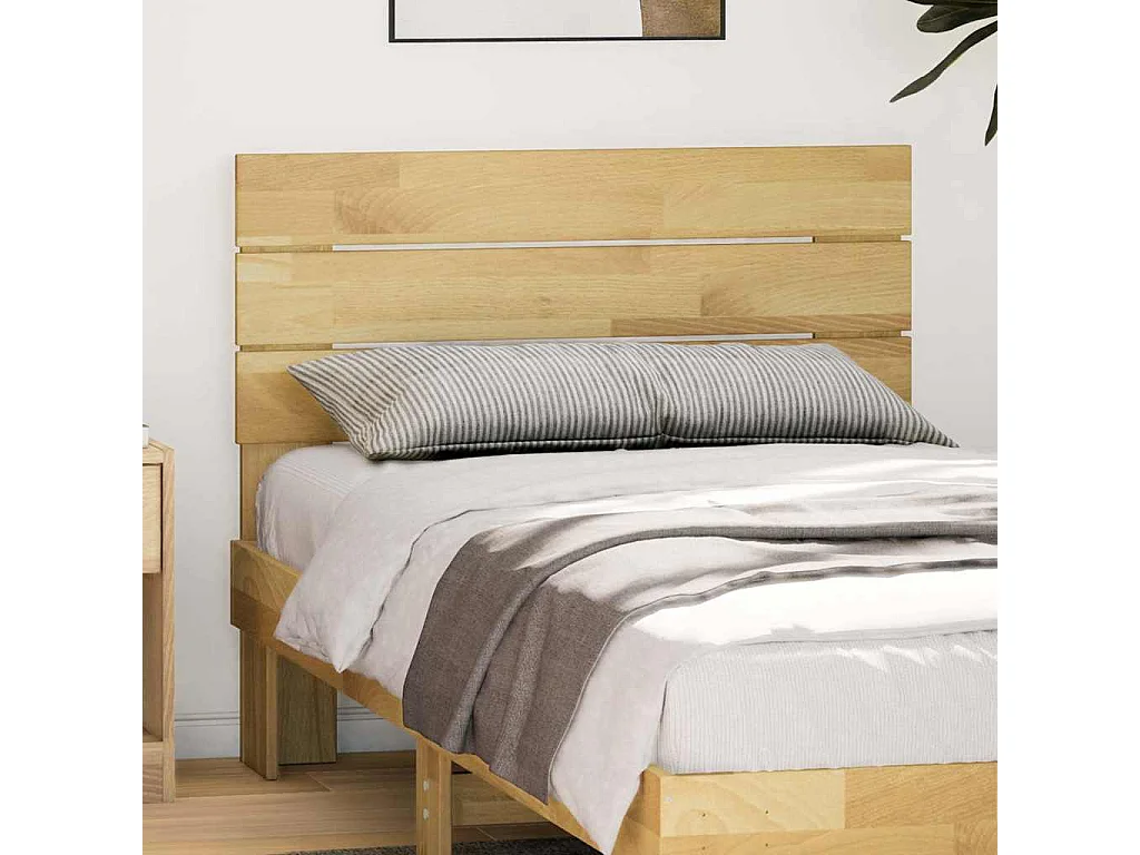 Tête de Lit | Panneau de tête pour lit Moderne 100 cm bois massif de chêne