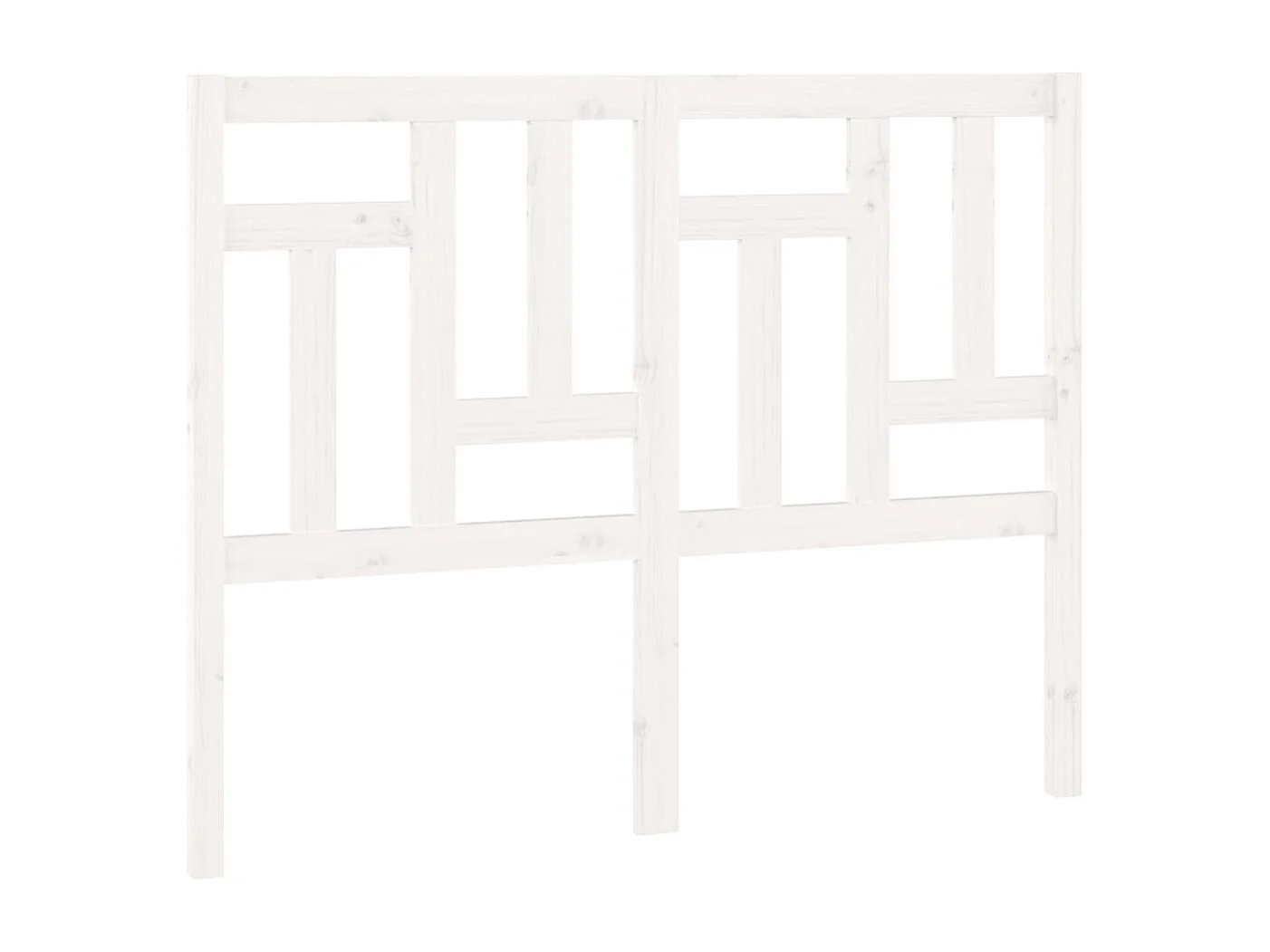 Hoofdbord | Hoofdeinde 145,5x4x100 cm massief grenenhout wit