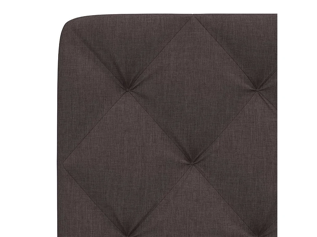 Cabecero de Cama | Cabezal de cama | Mueble de cabecero acolchado tela marrón oscuro 160 cm